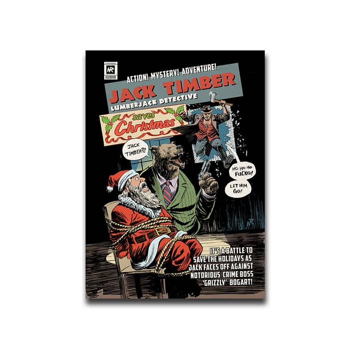 Jack Timber Saves Christmas! 5x7" Greeting Card
